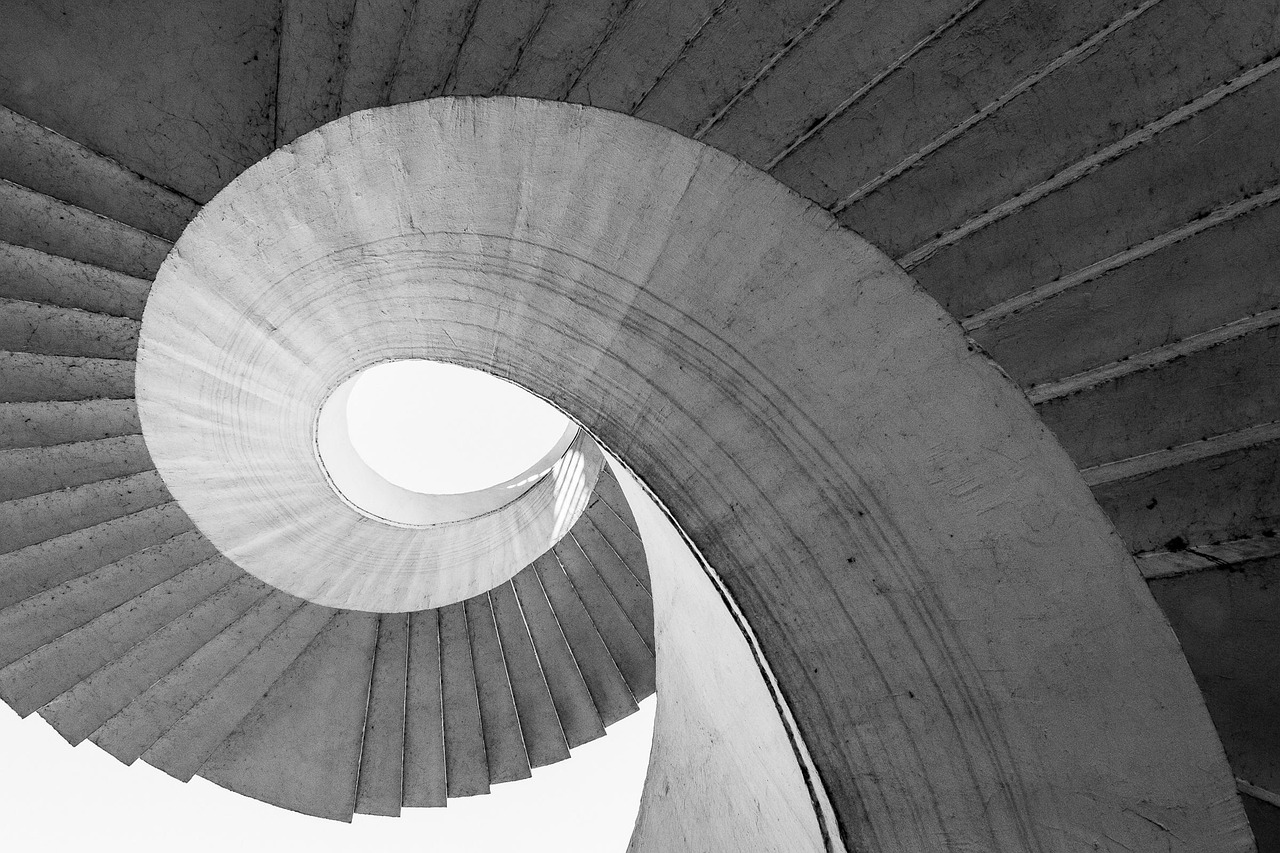stairs, architecture, secret, curve, round, detail of, mystery, snail, question, puzzle, gdanski bridge, warsaw, poland, gray question, gray bridge, gray puzzle, question, question, question, question, puzzle, puzzle, puzzle, puzzle, puzzle, warsaw